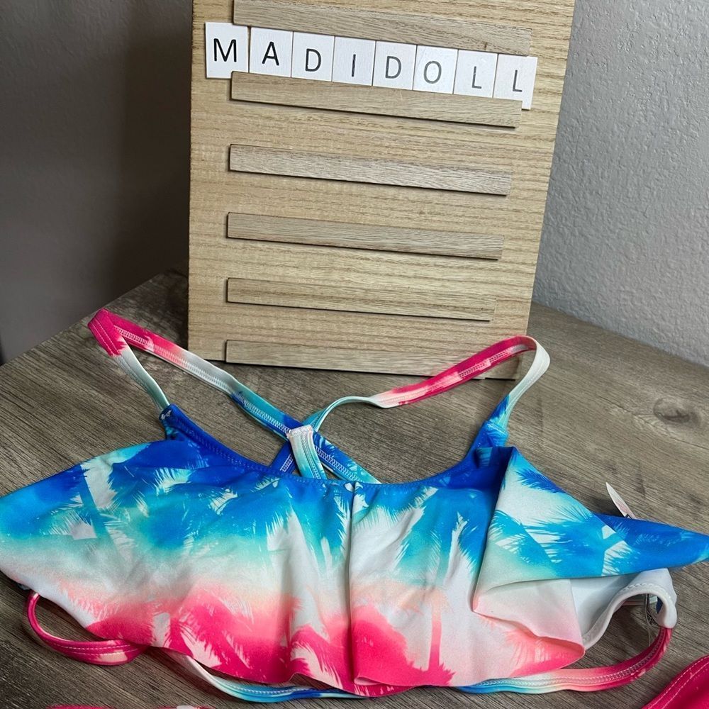 VS Pink Americana Palm Tree Swim Suit Bikini